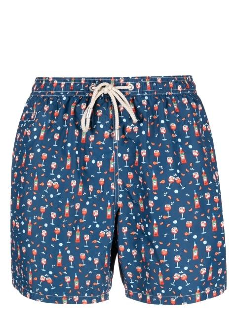 graphic-print swim shorts by MC2 SAINT BARTH