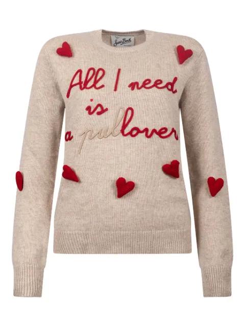 heart-detail sweater by MC2 SAINT BARTH