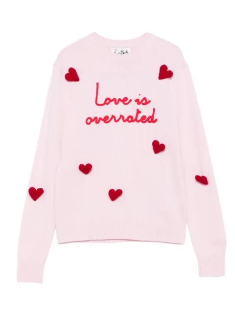 heart-embroidered sweater by MC2 SAINT BARTH