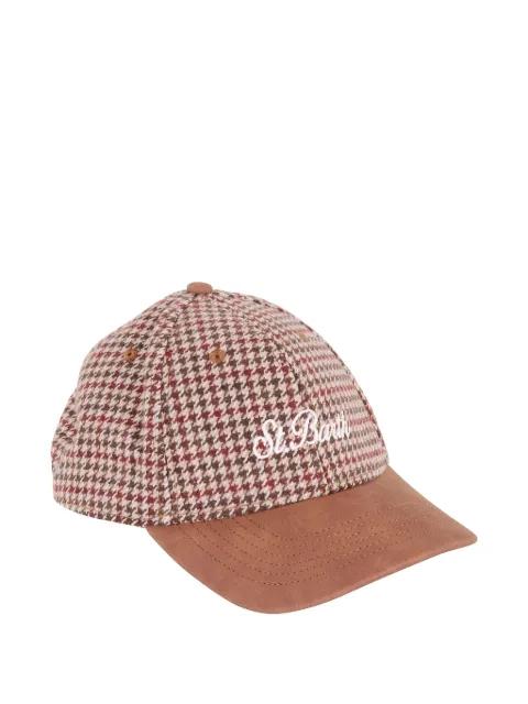 houndstooth baseball hat by MC2 SAINT BARTH