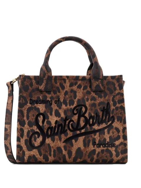 leopard-print shoulder bag by MC2 SAINT BARTH