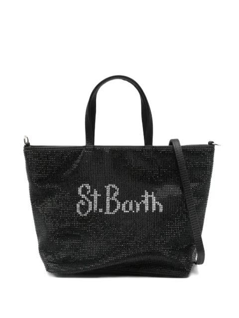 logo-embellished top-handles tote bag by MC2 SAINT BARTH