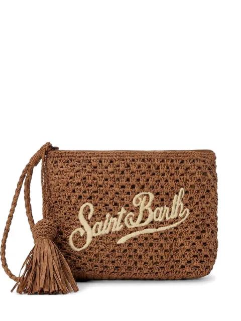 logo-embroidered clutch bag by MC2 SAINT BARTH