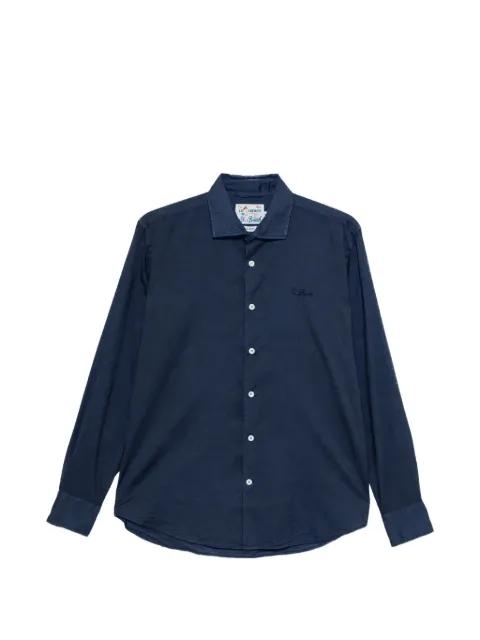logo-embroidered cotton shirt by MC2 SAINT BARTH