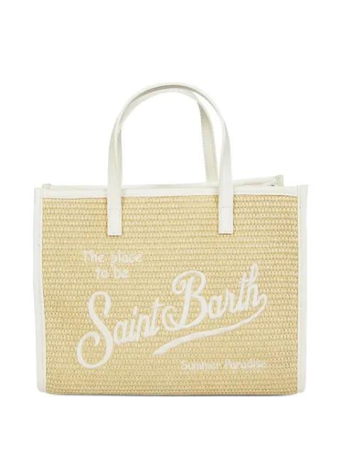 logo-embroidered tote bag by MC2 SAINT BARTH