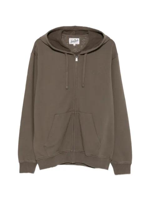 logo-embroidered zip-up hoodie by MC2 SAINT BARTH