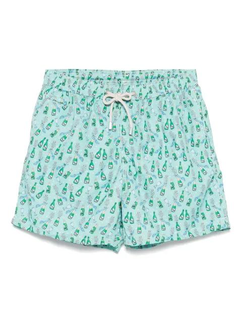 logo-print swim shorts by MC2 SAINT BARTH