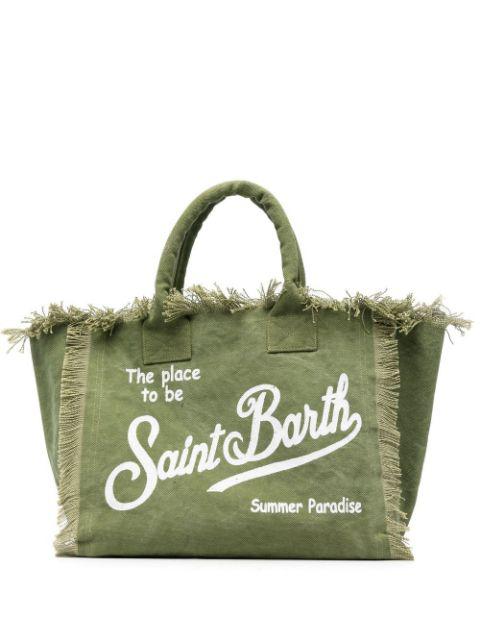 logo-print tote bag by MC2 SAINT BARTH