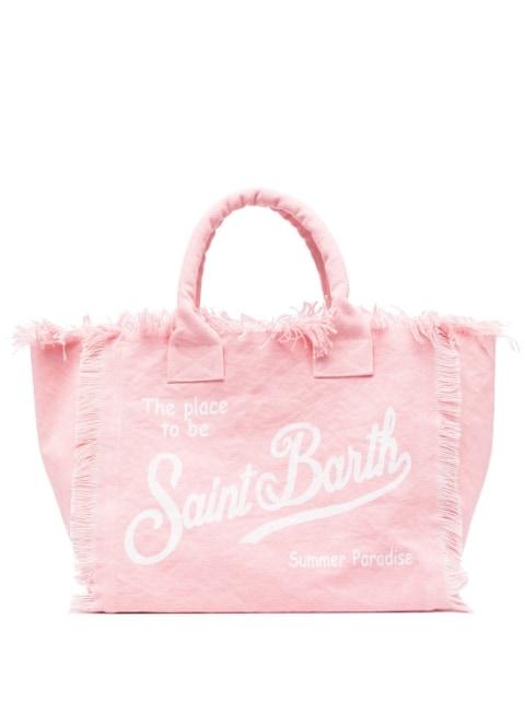 logo-print tote bag by MC2 SAINT BARTH