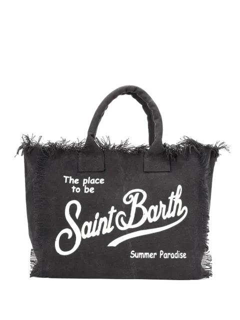logo-print tote bag by MC2 SAINT BARTH