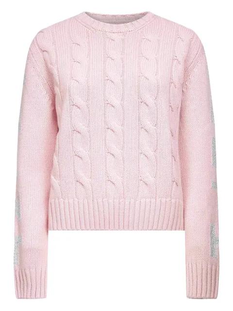 long-sleeve cable-knit sweater by MC2 SAINT BARTH