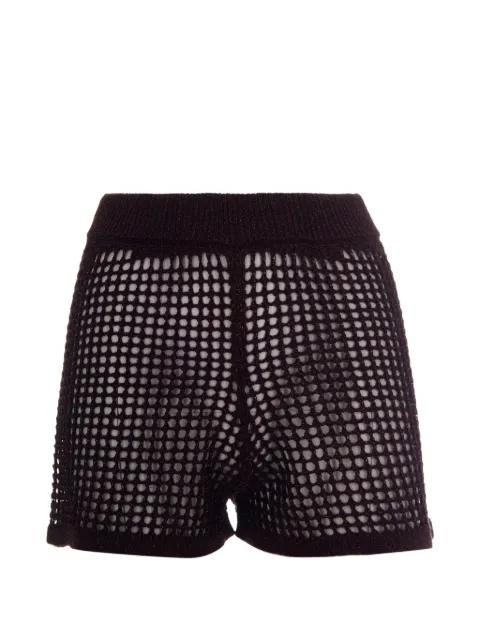 lurex-detail open-knit shorts by MC2 SAINT BARTH