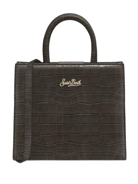 medium croco-printed tote bag by MC2 SAINT BARTH