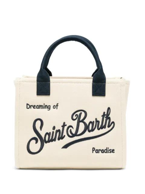 midi Vanity logo-embroidered tote bag by MC2 SAINT BARTH