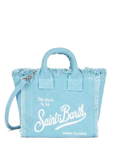 mini Vanity frayed tote bag by MC2 SAINT BARTH