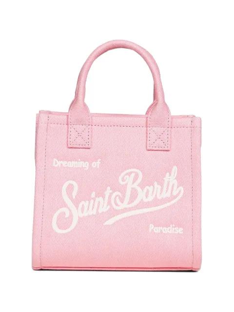 mini Vanity logo-embroidered tote bag by MC2 SAINT BARTH
