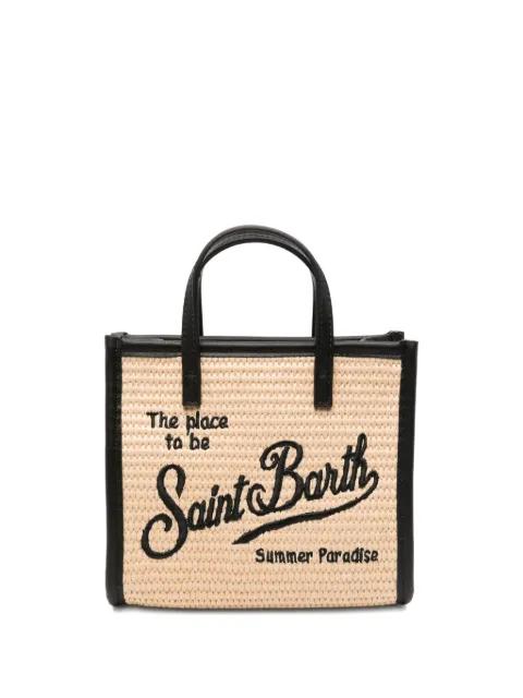 mini Vanity straw tote bag by MC2 SAINT BARTH