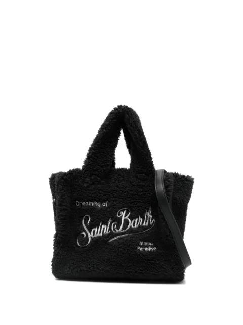 mini Vanity teddy embroidered tote bag by MC2 SAINT BARTH