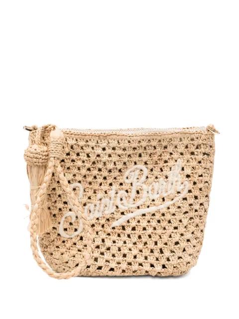 mini logo-embroidered clutch bag by MC2 SAINT BARTH