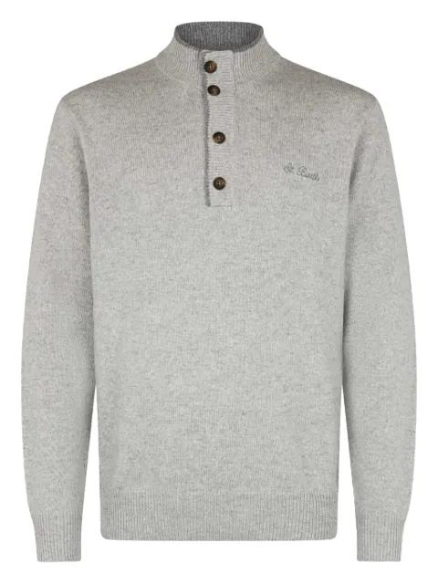 mock-neck button sweater by MC2 SAINT BARTH