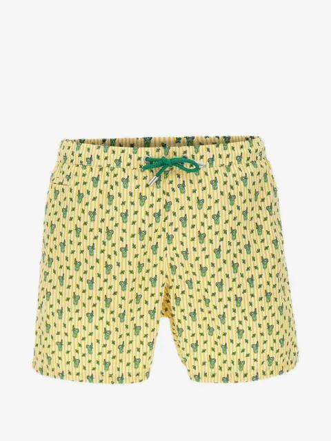 mojito-print striped swim shorts by MC2 SAINT BARTH