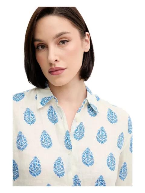 paisley-print linen shirt by MC2 SAINT BARTH