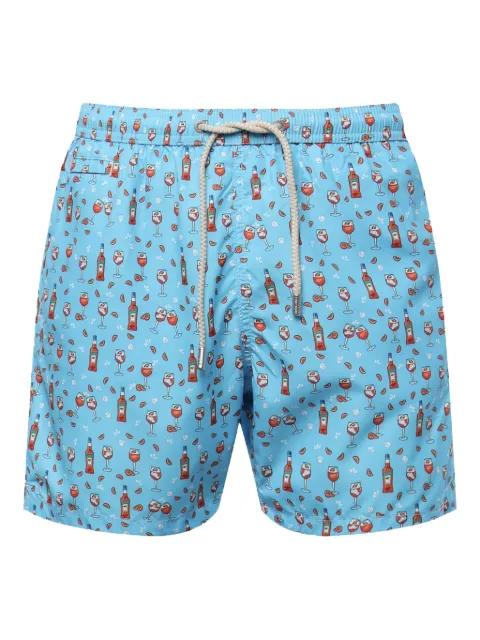 pattern-jacquard swim shorts by MC2 SAINT BARTH