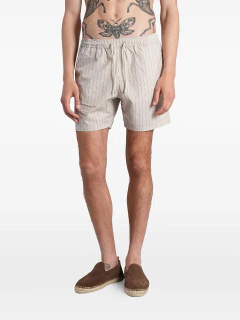 pinstripe-print drawstring-waist swim shorts by MC2 SAINT BARTH
