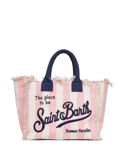 regular Vanity vertical-stripes tote bag by MC2 SAINT BARTH