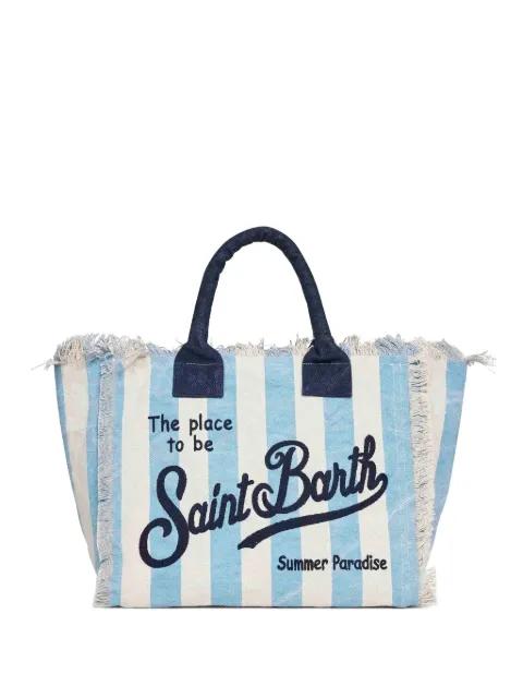 regular Vanity vertical-stripes tote bag by MC2 SAINT BARTH