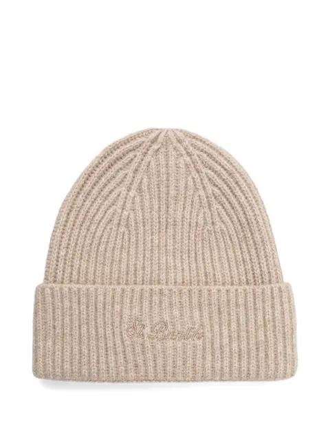 ribbed-knit embroidered beanie hat by MC2 SAINT BARTH
