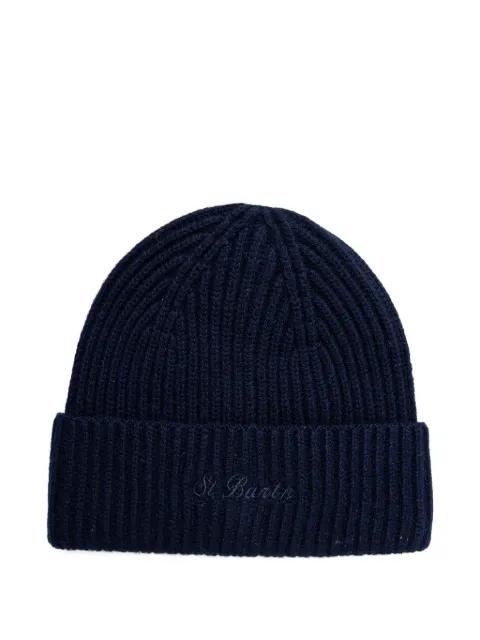 ribbed-knit embroidered-logo beanie hat by MC2 SAINT BARTH