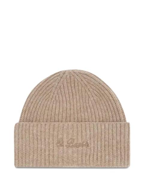 ribbed logo-embroidered beanie by MC2 SAINT BARTH