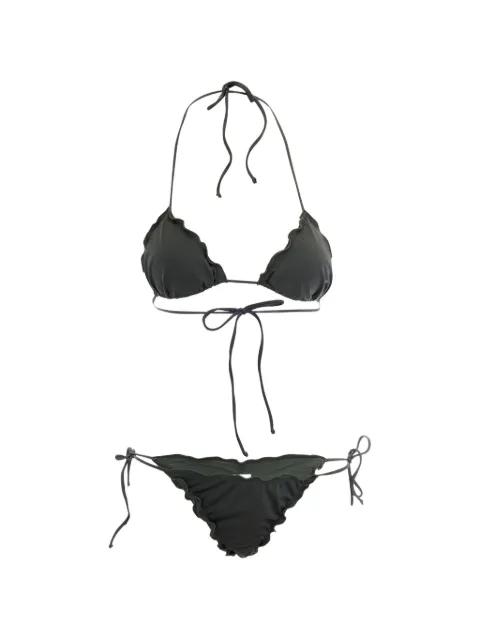 ruffled-trim bikini by MC2 SAINT BARTH
