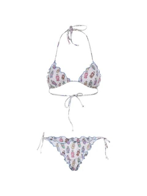 ruffled-trims bikini by MC2 SAINT BARTH