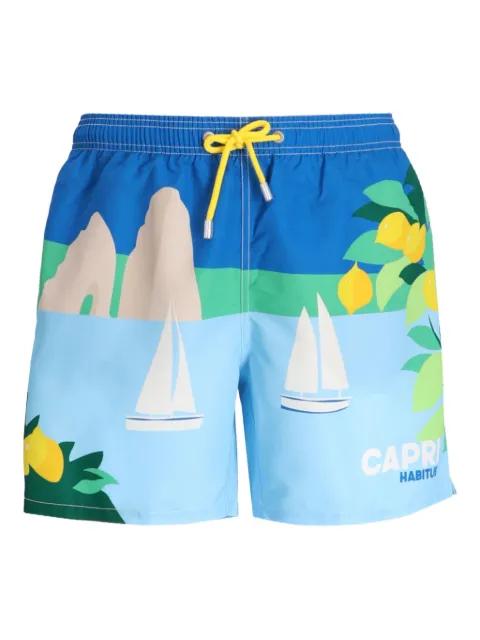 sailboat-print swim shorts by MC2 SAINT BARTH