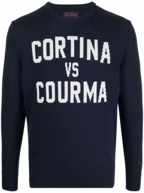 slogan crew-neck jumper by MC2 SAINT BARTH