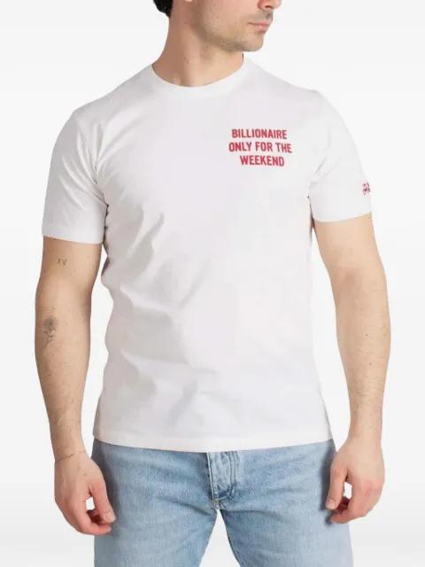 slogan-print  T-shirt by MC2 SAINT BARTH