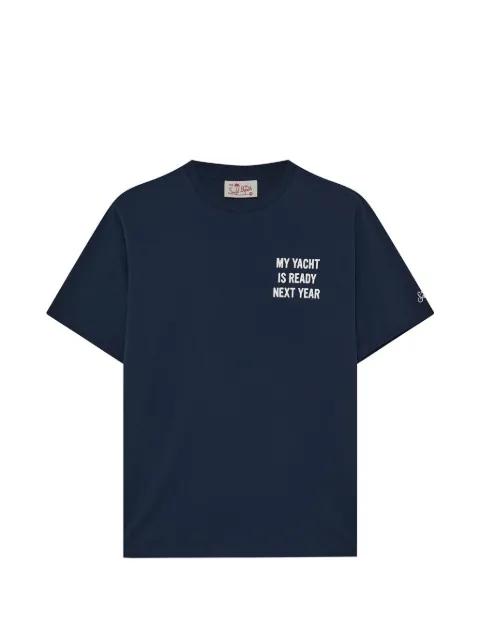 slogan-print T-shirt by MC2 SAINT BARTH