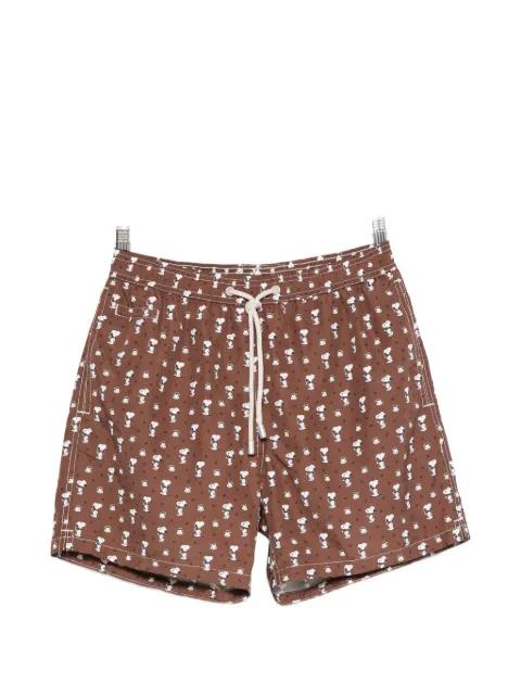 snoopy-print drawstring swim shorts by MC2 SAINT BARTH