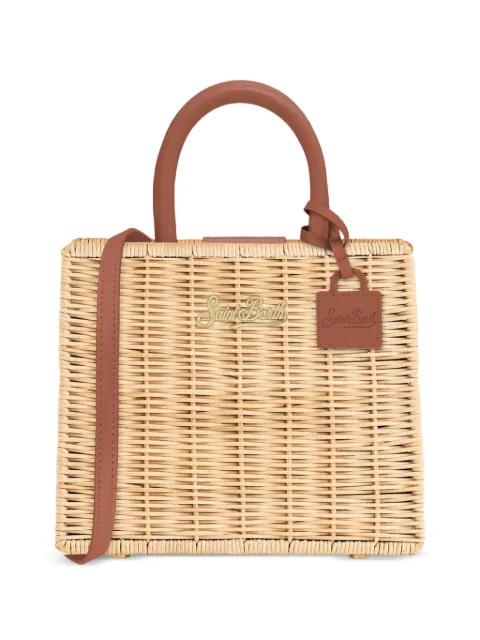 straw detail tote bag by MC2 SAINT BARTH