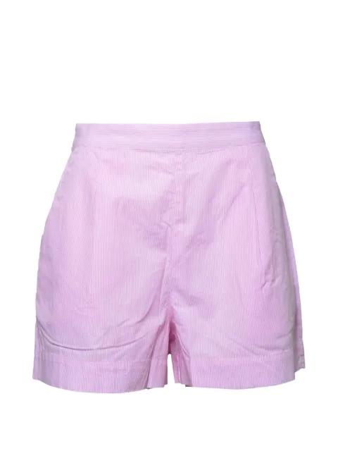 striped elasticat-waist shorts by MC2 SAINT BARTH