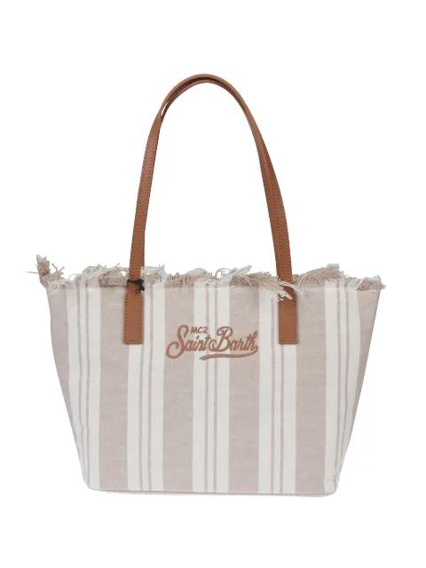 striped fringed bag by MC2 SAINT BARTH