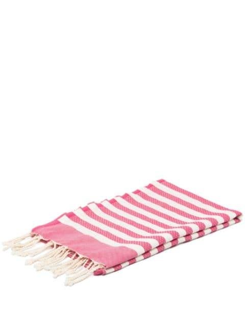 striped jacquard beach towel by MC2 SAINT BARTH