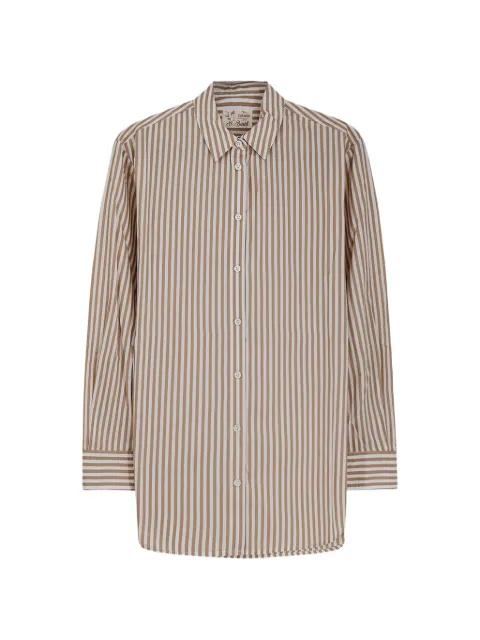 striped logo embroid shirt by MC2 SAINT BARTH