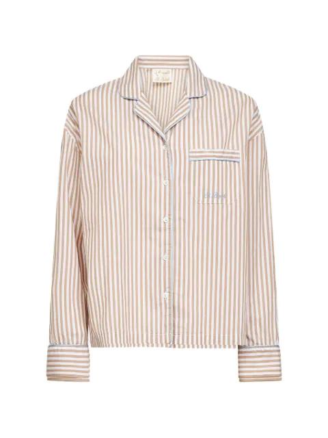 striped-pattern piping-detailing shirt by MC2 SAINT BARTH