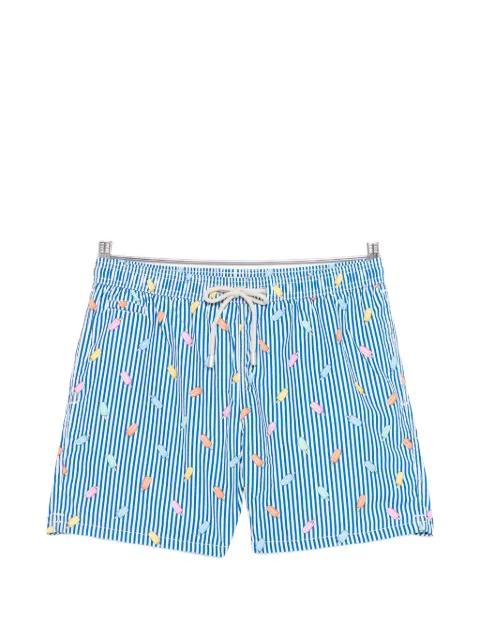striped pattern swim shorts by MC2 SAINT BARTH