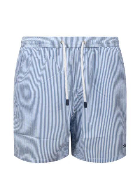 striped seersucker swim shorts by MC2 SAINT BARTH