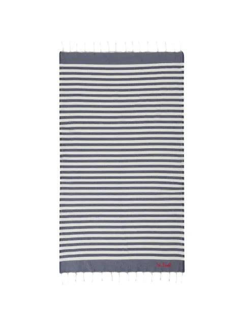 striped tassel beach towel by MC2 SAINT BARTH