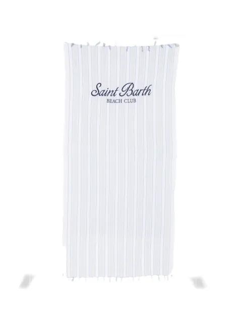 striped tasselled beach towel by MC2 SAINT BARTH
